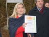 Breitengüßbacher Klassenzimmer Natur erhält Auszeichnung als Projekt der UN-Dekade Biologische Vielfalt, März 2013