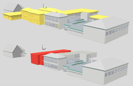 Schule Rattelsdorf Abriss-Neubau April 2015